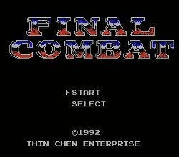 Final Combat (Asia) (Ja) (NTSC) (Unl) screen shot title